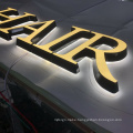 Wall mounted 3d led letter sign board outdoor 3d acrylic led channel letter for hair shop